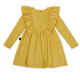 Kapow Kids | Honeycomb Waisted Ruffle Dress